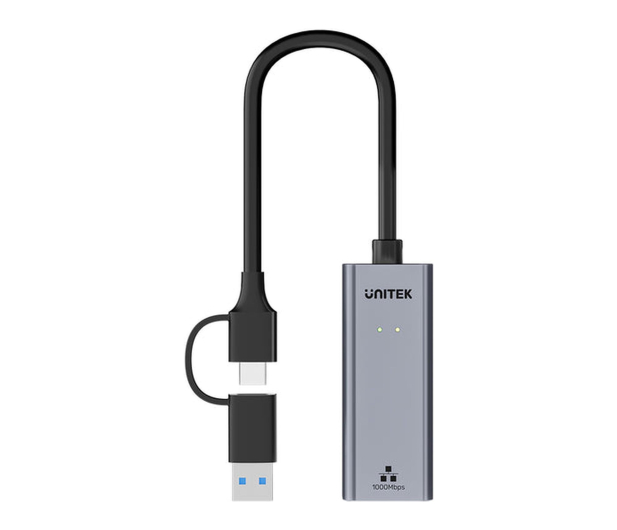 Unitek USB-C/A do RJ45 10/100/1000 Mbps - 1529990 - zdjęcie
